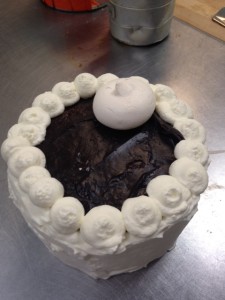 French Kiss Cake - Chocolate with French meringue 